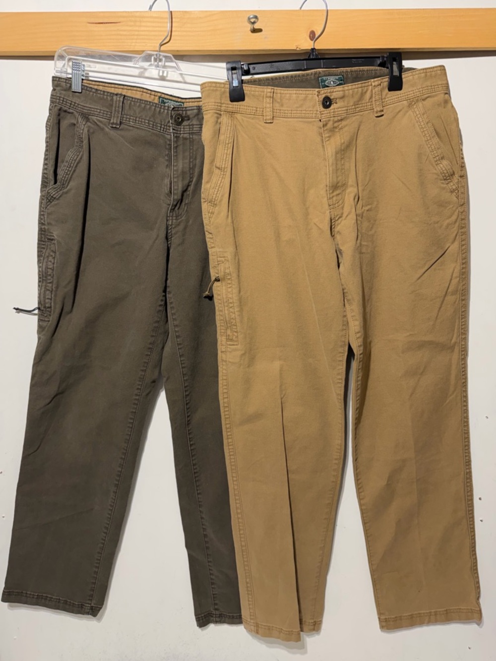 LOT OF 2 G.H. Bass Groundwork Canvas Utility Pants - 34x32 (Hemmed)